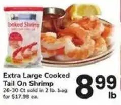 Safeway Extra Large Cooked Tail On Shrimp offer