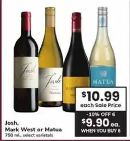 Safeway Josh, Mark West or Matua offer