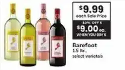 Safeway Barefoot select varietals offer
