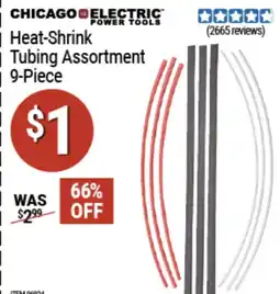 Harbor Freight Tools Heat-shrink tubing assortment offer