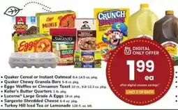 Safeway Quaker Cereal or Instant Oatmeal offer