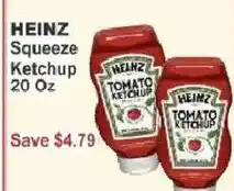 Key Food Heinz squeeze ketchup offer
