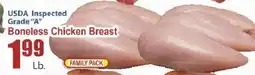 Key Food Usda inspected grade a boneless chicken breast offer