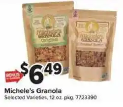 Giant Food Michele's Granola offer
