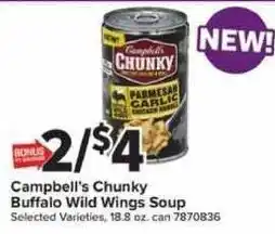 Giant Food Campbell's Chunky Buffalo Wild Wings Soup offer
