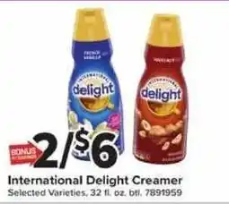 Giant Food International Delight Creamer offer
