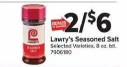 Giant Food Lawry's Seasoned Salt offer