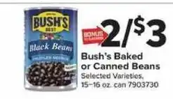 Giant Food Bush's Baked or Canned Beans offer