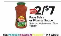 Giant Food Pace Salsa or Picante Sauce offer