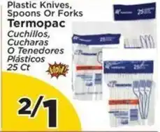 Presidente Termopac plastic knives, spoons or forks offer