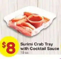 United Supermarkets Surimi Crab Tray with Cocktail Sauce offer