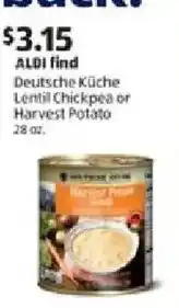 Aldi Deutsche Küche Lentil Chickpea or Harvest Potato offer