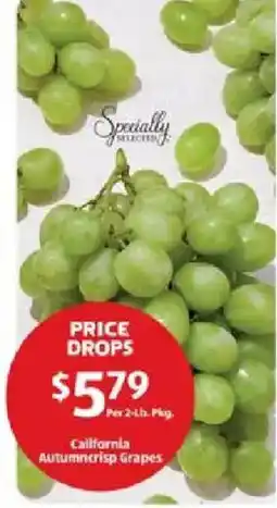 Aldi California Autumn crisp Grapes offer
