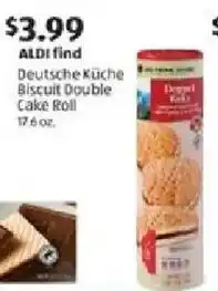 Aldi Deutsche Küche Biscuit Double Cake Roll offer
