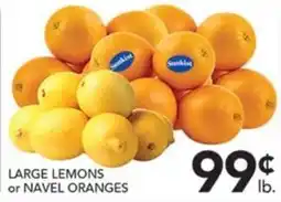 Pete's Fresh Market Sunshine large lemons or navel oranges offer