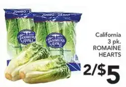 Pete's Fresh Market Tanimura & Antle California Romaine Hearts offer