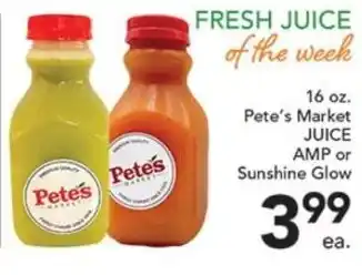 Pete's Fresh Market Pete's Market Juice offer