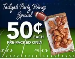Pete's Fresh Market Tailgate Party Wings Special offer