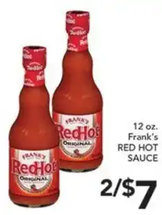 Pete's Fresh Market Frank's red hot sauce offer