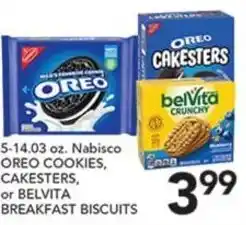 Pete's Fresh Market Nabisco Oreo Cookies, Cakesters, or BelVita Breakfast Biscuits offer