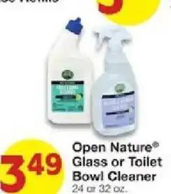 United Supermarkets Open Nature Glass or Toilet Bowl Cleaner offer