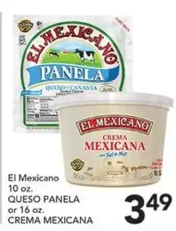 Pete's Fresh Market El Mexicano queso panela or crema mexicana offer