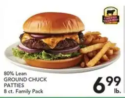 Pete's Fresh Market 80% Lean Ground Chuck Patties offer