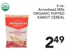 Pete's Fresh Market Arrowhead Mills organic puffed kamut cereal offer