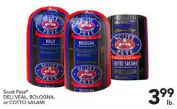 Pete's Fresh Market Scott Pete Deli Veal, Bologna, or Cotto Salami offer