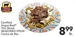 Pete's Fresh Market Certified Angus Beef® Thin Sliced Seasoned Steak offer