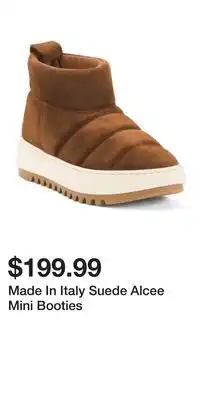 TJ Maxx Made In Italy Suede Alcee Mini Booties offer