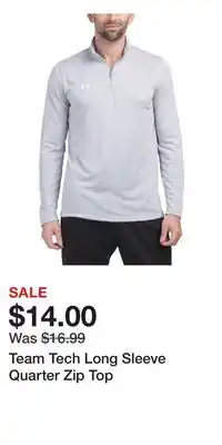 TJ Maxx Team Tech Long Sleeve Quarter Zip Top offer
