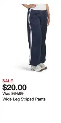 TJ Maxx Wide Leg Striped Pants offer
