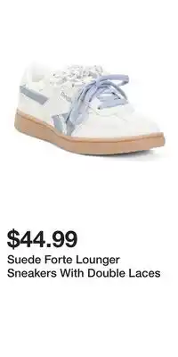 TJ Maxx Suede Forte Lounger Sneakers With Double Laces offer