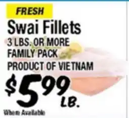 Western Beef Swai Fillets offer