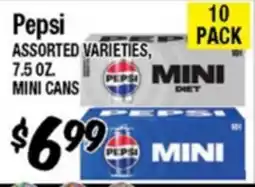 Western Beef Pepsi ASSORTED VARIETIES, 7.5 OZ. MINI CANS offer
