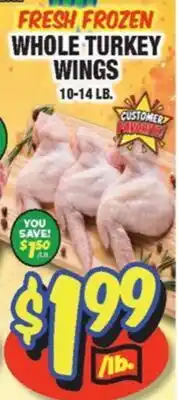 Western Beef WHOLE TURKEY WINGS offer