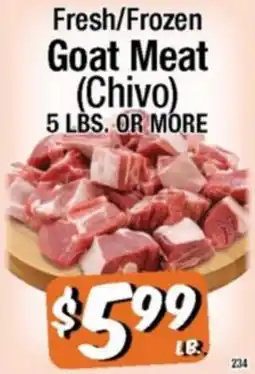 Western Beef Fresh/Frozen Goat Meat (Chivo) offer