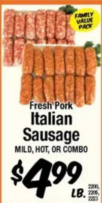 Western Beef Fresh Pork Italian Sausage offer