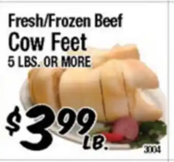 Western Beef Fresh/Frozen Beef Cow Feet offer