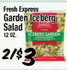 Western Beef Fresh Express Garden Iceberg Salad offer