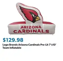 Sam's Club Logo Brands Arizona Cardinals Pre-Lit 7'x10' Team Inflatable offer