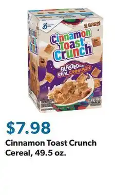 Sam's Club Cinnamon Toast Crunch Cereal, 49.5 oz offer