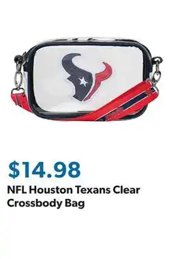 Sam's Club NFL Houston Texans Clear Crossbody Bag offer