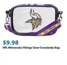 Sam's Club NFL Minnesota Vikings Clear Crossbody Bag offer