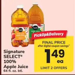 ACME Signature SELECT 100% Apple Juice offer