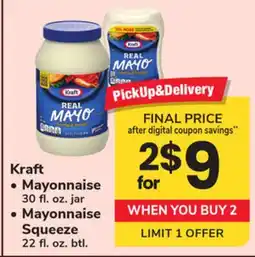 ACME Kraft Mayonnaise • Mayonnaise 30 fl. oz. jar • Mayonnaise Squeeze 22 fl. oz. btl offer