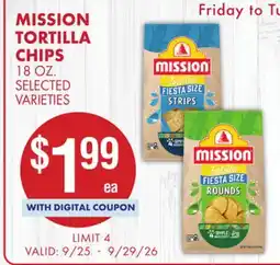 Smart & Final MISSION TORTILLA CHIPS offer