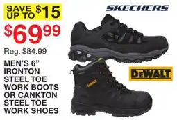 Dunham's Sports MEN'S 6 IRONTON STEEL TOE WORK BOOTS OR CANKTON STEEL TOE WORK SHOES offer