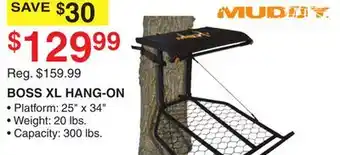 Dunham's Sports MUDDY BOSS XL HANG-ON offer